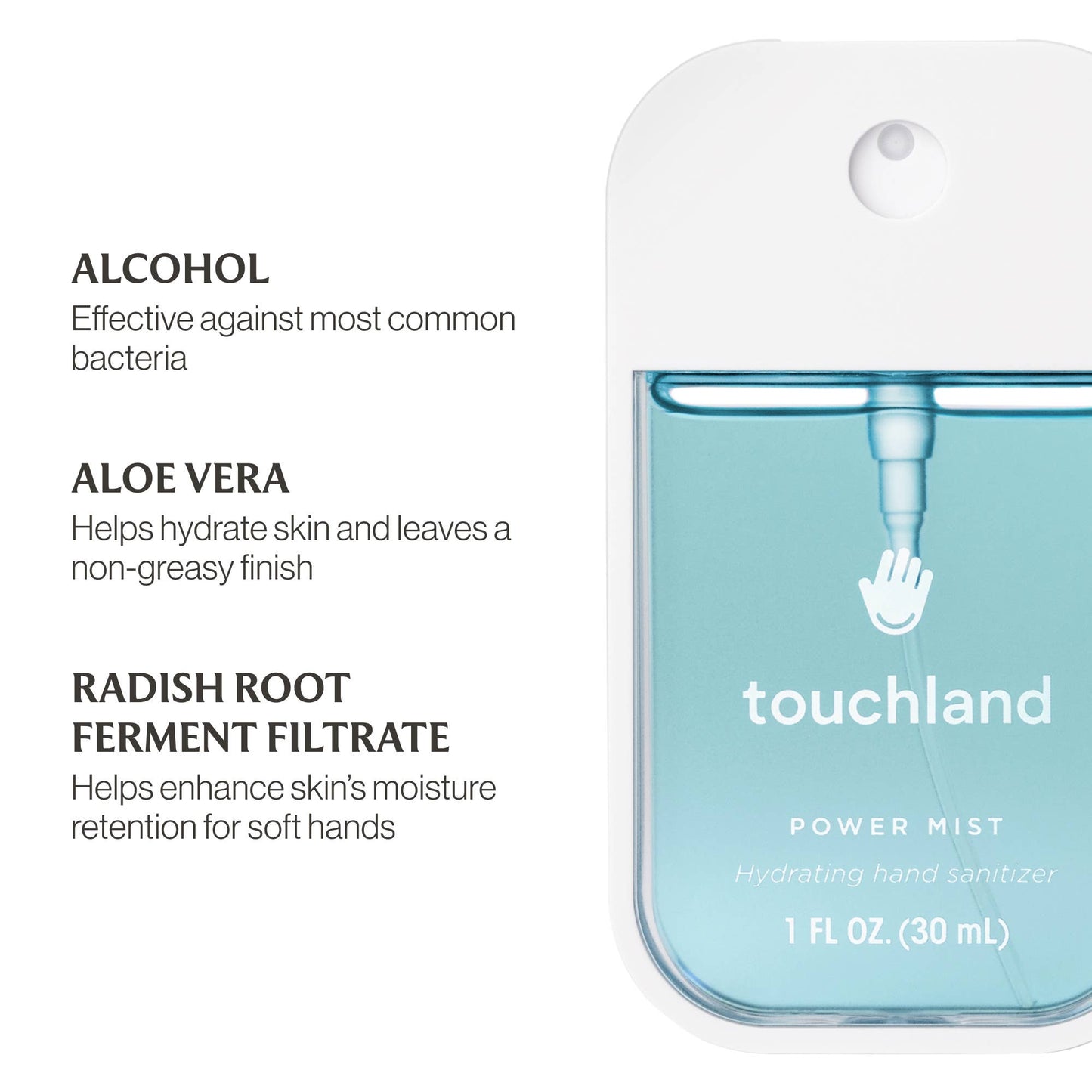 Touchland Frosted Mint Power Mist Hydrating Hand Sanitizer