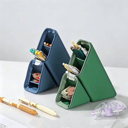 Triangular Standing Silicone Pencil Case