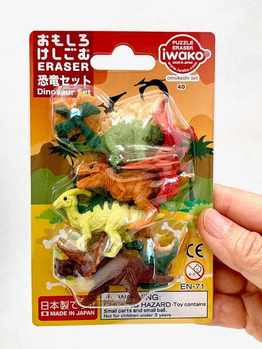 Iwako Dinosaur Eraser Card