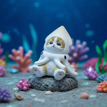 Mofusand Sitting Aquarium Cats Blind Box | One Random
