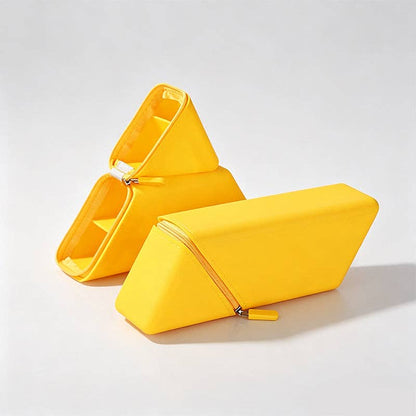 Triangular Standing Silicone Pencil Case