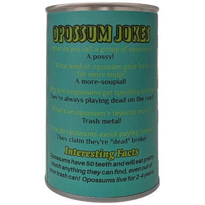 Oliver the Canned Opossum | Plush with Jokes