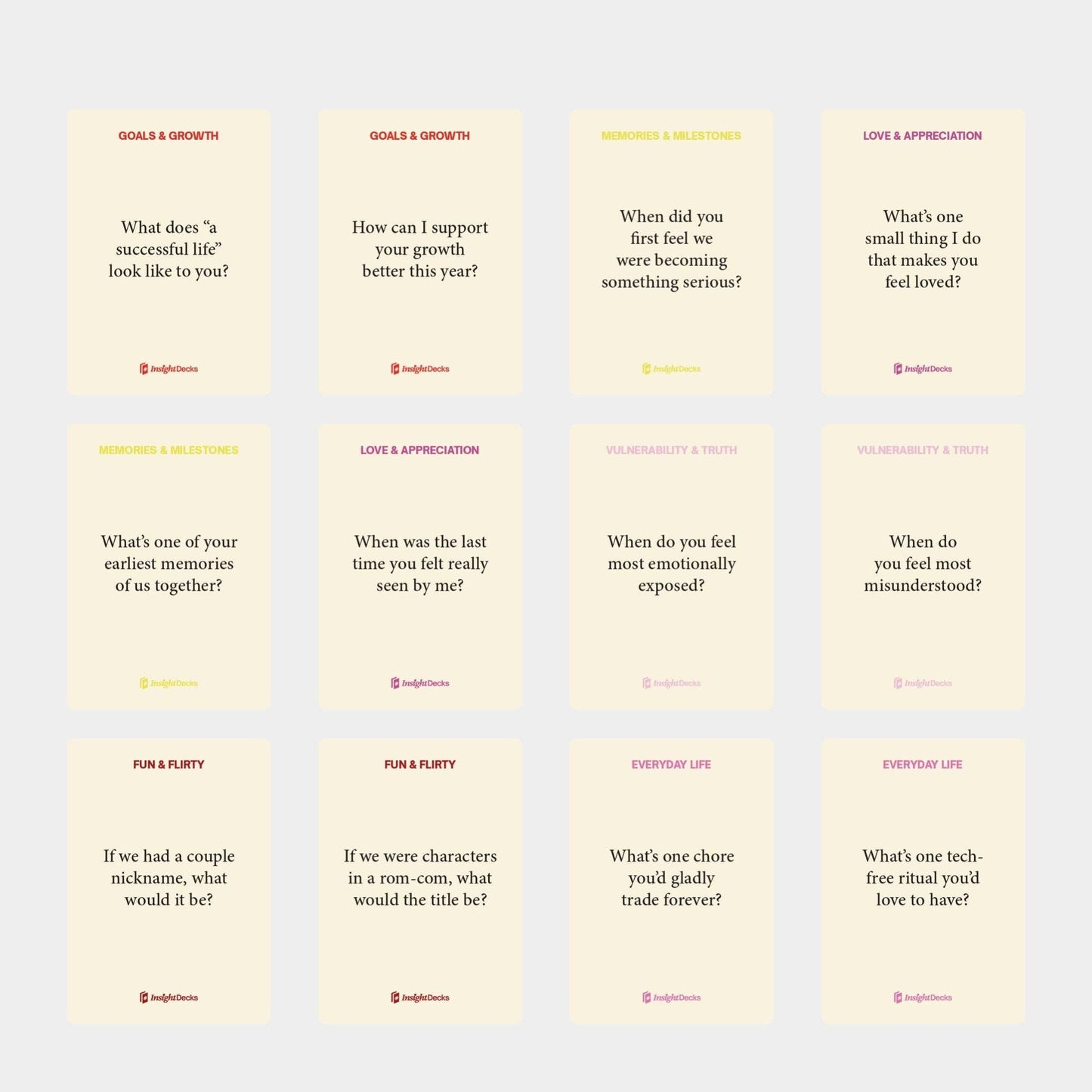 Couples Connection Card Deck