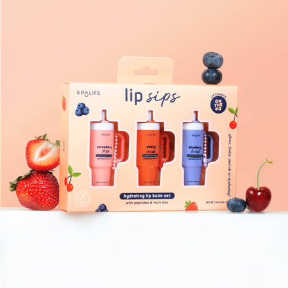 Lip Sips Gift Set | Stanley-Shaped Lip Balm Trio