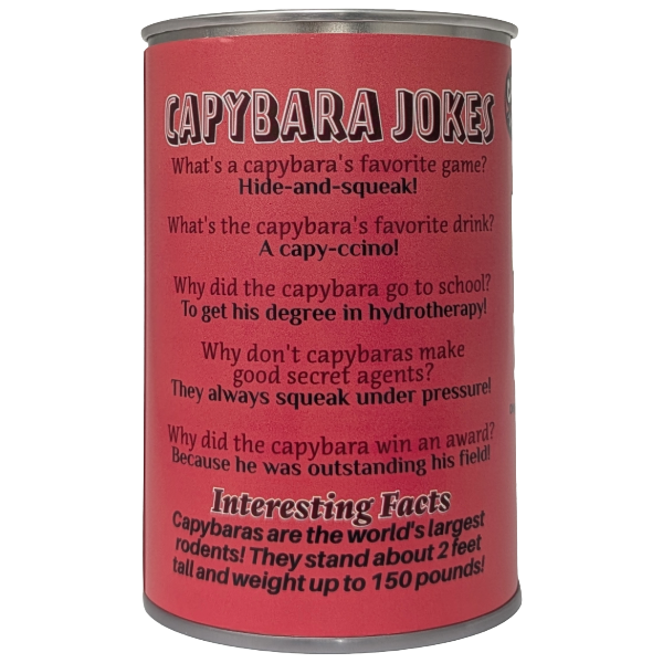 Steve the Canned Capybara | Plush with Jokes