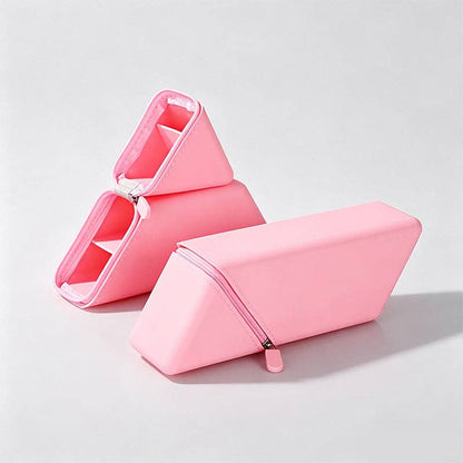 Triangular Standing Silicone Pencil Case