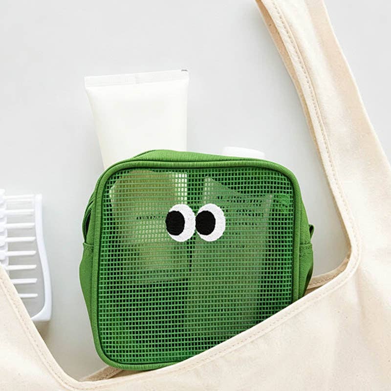 Mesh Makeup Bag Travel Toiletry Organizer Pouch