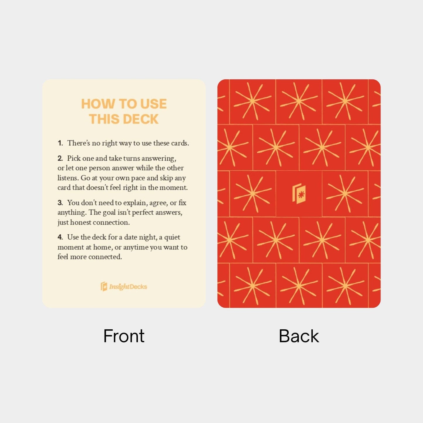Couples Connection Card Deck